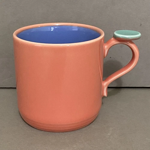 Rare Lindt Stymeist Colorways CHILD'S Mug or Cup Salmon, Blue, Green Thumbprint