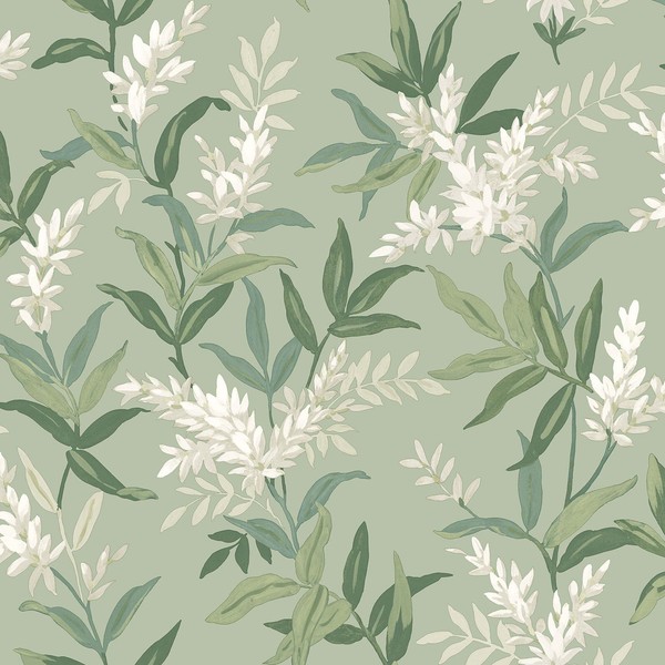 Olivia Blumen Tapete 5907 GrüN Malerische Blumen Metallisch Sheens Belgravia-image