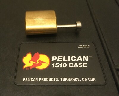 Pelican Padlock - Wallis Brass Padlock for popular Pelican Cases - 100% USA Made