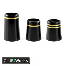 Golf club shaft ferrules - With Gold rings - For irons & hybrids - .355" & .370"