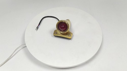 Motorcycle Crocker Style Brass Tail Light for Harley Bobber Chopper Cafe Racer - Video 1 of 1