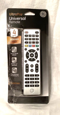 GE Universal TV Remote UltraPro 4 Device All Major Brands Samsung Preprogrammed