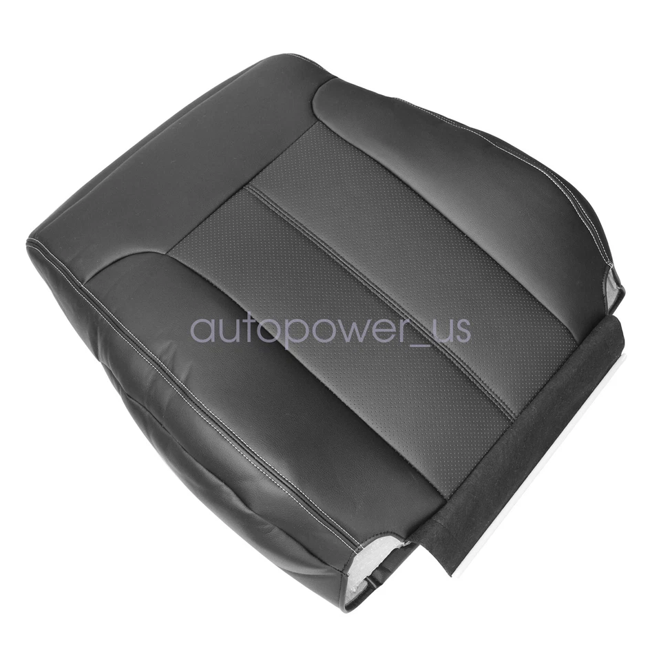 For 2011 2012 2013 Ford F250 Super Duty Driver Back & Bottom Seat Cover Black Foto 4 de 4