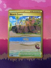 Pokemon Card Beach Court 263/182 Secret Rare Paradox Rift NM