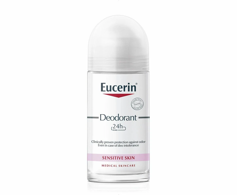 Eucerin Desodorante para Piel Sensible 24 Horas Roll on, 2 x 50 ml Foto 2 de 4