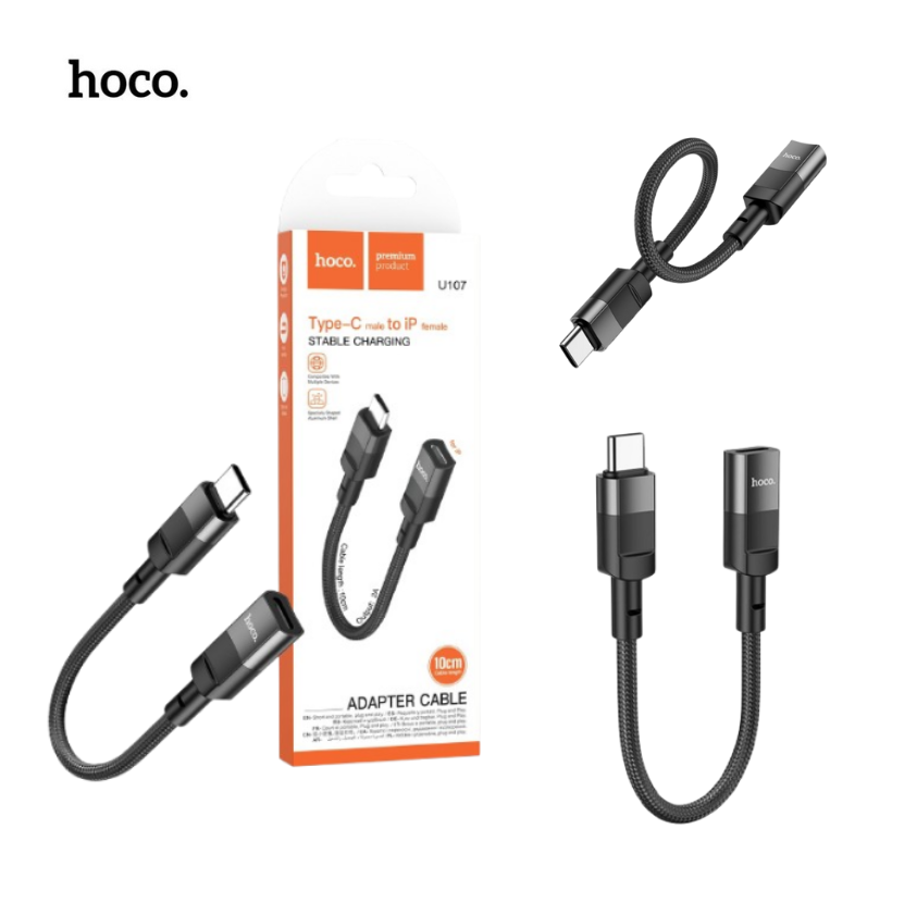 USB-C Male to Lightning Female Adapter Plug Converter iPhone MFi