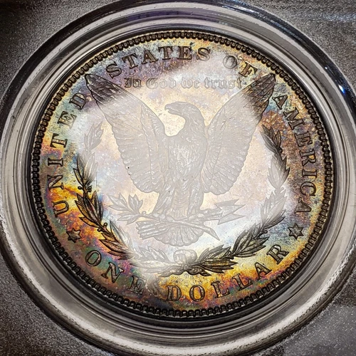 1900 $1 Morgan Dollar - PQ Monster End Roll Toning - PCGS MS 64 - VIDEO - X5227