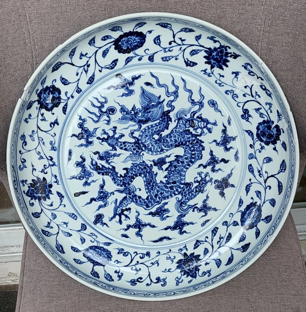 Chinese on sale blue porcelain