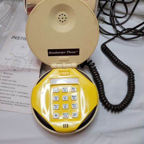 Vintage Super Selten! NOSTALGISCHES BURGER KING CHEESEBURGER TELEFON OVP Funktioniert! - Bild 4 von 14