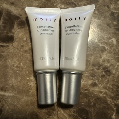 Mally Beauty Cancellation Conditioning Concealer medium .3 Oz Lot Of 2