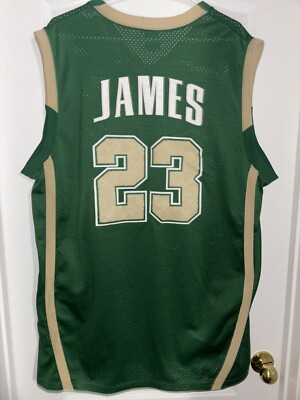 nike lebron james svsm irish ユニフォーム　高校 Vintage Lebron James Jersey Mens 2XL St Vincent St Mary Irish High