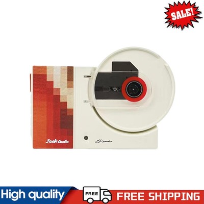Wandmontage Retro Plattenspieler CD Player mit Fernbedienung Tragbarer CD Player (rot) ~G