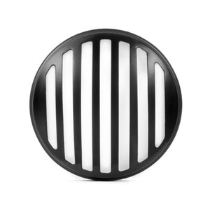 Headlight-Cover-for-Scrambler-Brat-Motorbike-Black-Prison-Grill-Metal-5-75-034-INCH