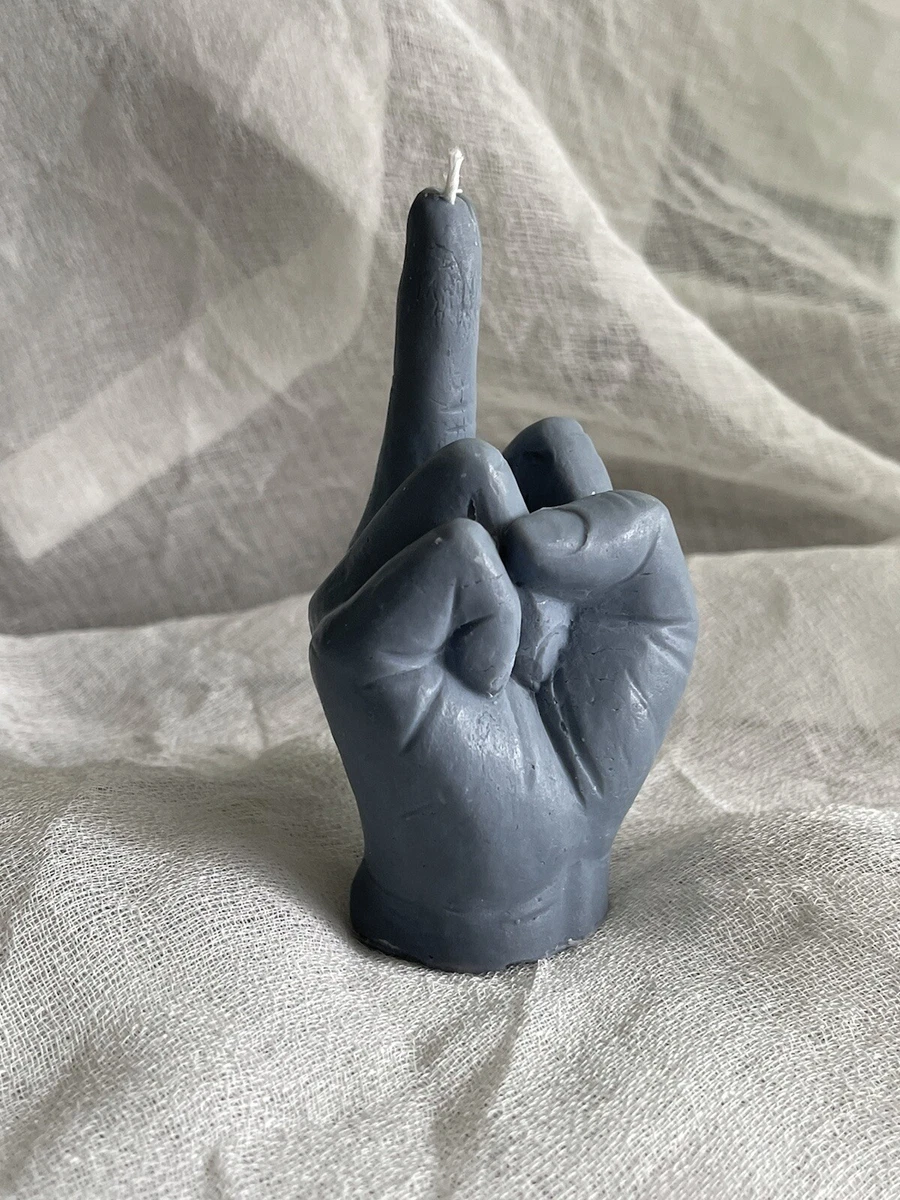 Middle Finger Hand Sign Candle, Small, Soy Wax Candle, Aesthetic, FCK You  Candle