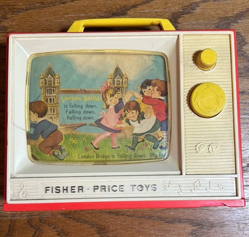 VTG Fisher Price Classic Two-Tune TV 1966 - Tested/Working, Has Visual Flaws
