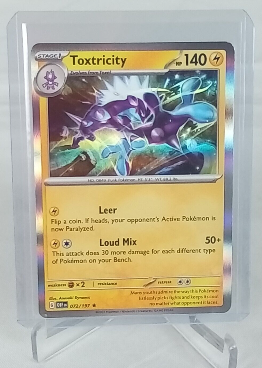 その他 tabgraphics CD Toxtricity Hp 140 Rare Holo #72 Pokémon Card 2023 | eBay