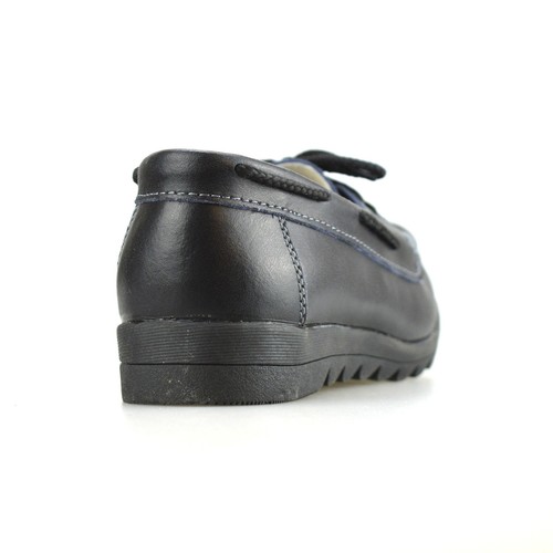 Damas Mujeres Cuero Plano Informal Sin Cordones Mocasines Encaje Barco Zapatos Talla - Imagen 13 de 27