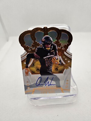 2020 PANINI CROWN ROYAL QUEZ WATKINS #80 SIGNED CARD