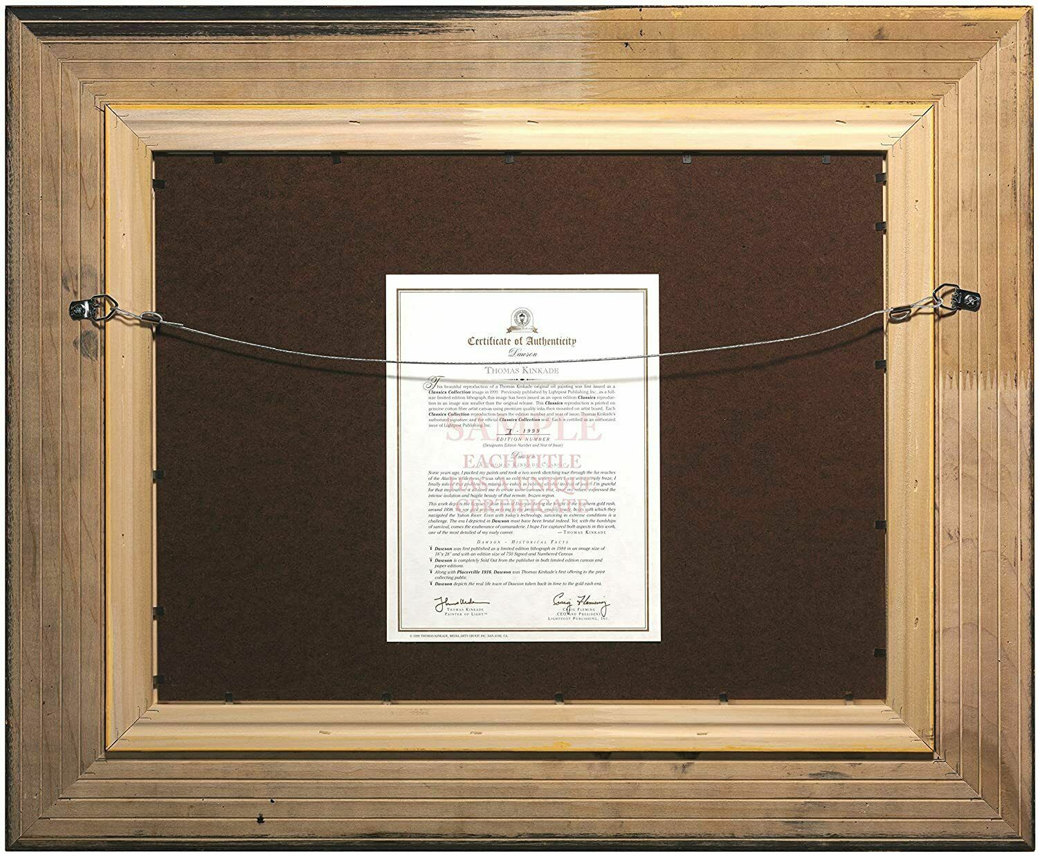 Thomas Kinkade Studios Star Wars Mandalorian Undeterred 12 x 16 Canvas Classics