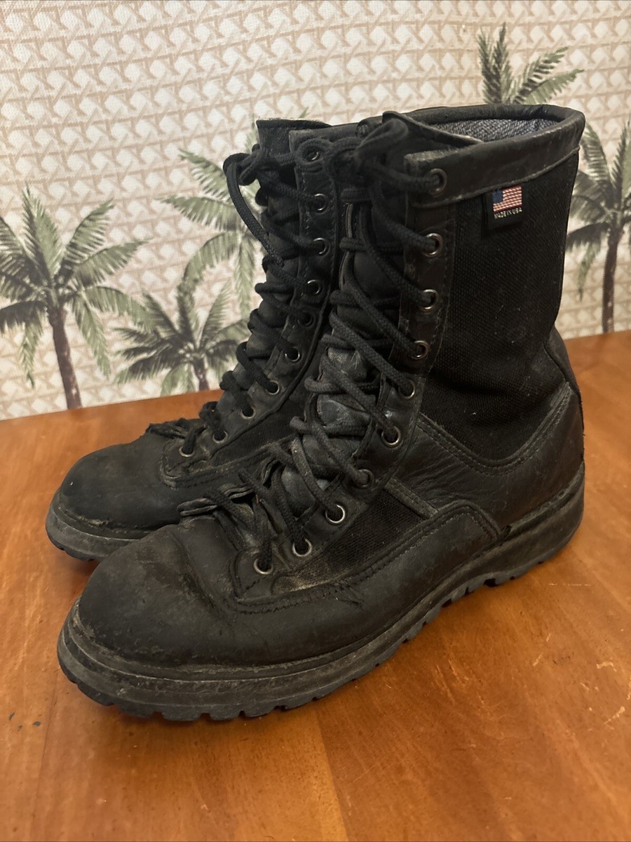 Vtg DANNER Acadia 8” Black Leather Gore-tex Military Combat 