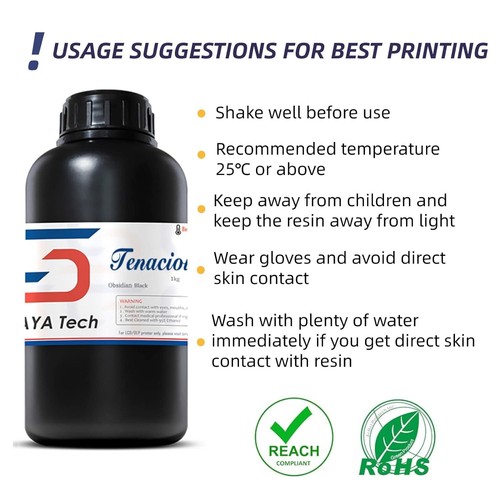 Siraya Tech Imprimante 3D Tenace Résine Flexible 405nm Résine Durcissante UV avec Haute - Photo 5/5