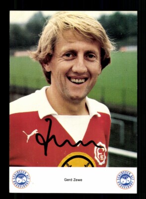 Gerd Zewe Autogrammkarte Fortuna Düsseldorf 1980-81 Original Signiert