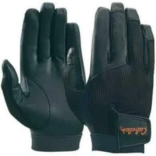 Cabela's Upland Sport Mens Mesh-Back Black Sheep Leather Shooting Hunting Gloves