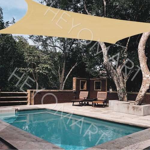 Tenda a vela QUADRATA ombreggiante telo sole ombra giardino PARASOLE 3 4 5 mt - Foto 37 di 106