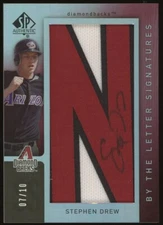 2007 SP Authentic By the Letter Signatures /10 Stephen Drew #BL-47 Auto “N”