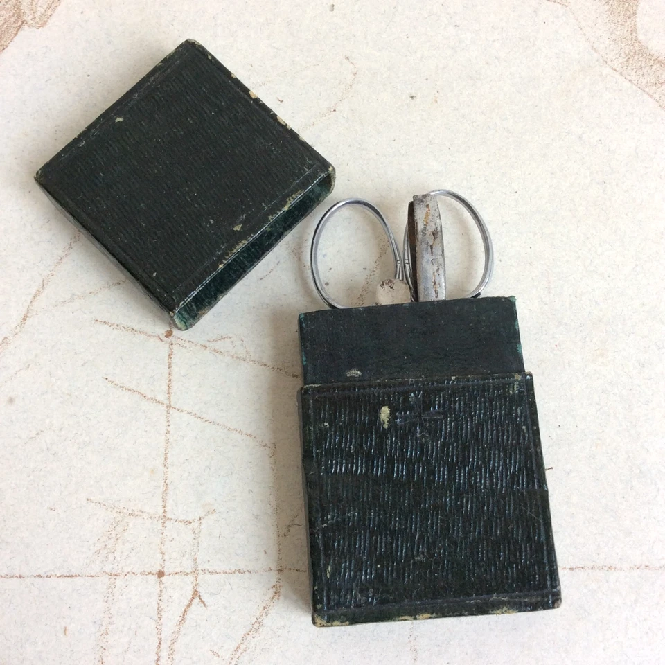 Ancien Etui Nécessaire de Toilette Couronne Croix de Malte Epoque XIXème - Photo 2/4