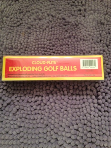 4 Exploding Golf Balls Funny Novelty Gag Gift Holiday Humor Prank Fun - Picture 2 of 7
