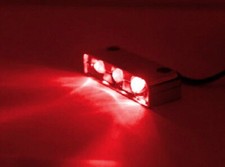 Logisys Red Laser 3 LED 4-Pin Computer Case Lights, also for Car, Cabinets