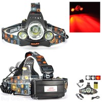 Headlamp Headlight Backlight Lighting 3 Mode Red Light Hunting Night Headlamp Headlight Backlight Lighting 3 Mode Red Light Hunting Night