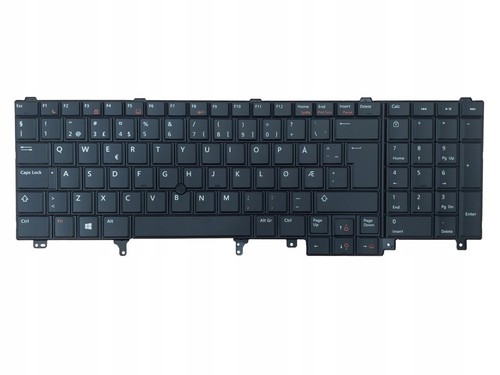 TASTATUR DELL E5520 E5530 E6520 E6530 M6800 HINTERGRUNDBELEUCHTUNG ORIGINAL NORDIC NO - Bild 1 von 2