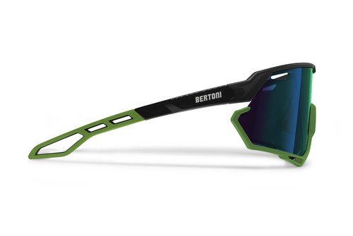 BERTONI Gafas Deportivas Ciclismo MTB Running Lente Ancha Antivaho ALPHA - Picture 10 of 56