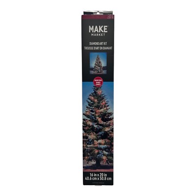 NEW Outdoor Tree Diamond Art Kit Winter Christmas Make Market 16x20