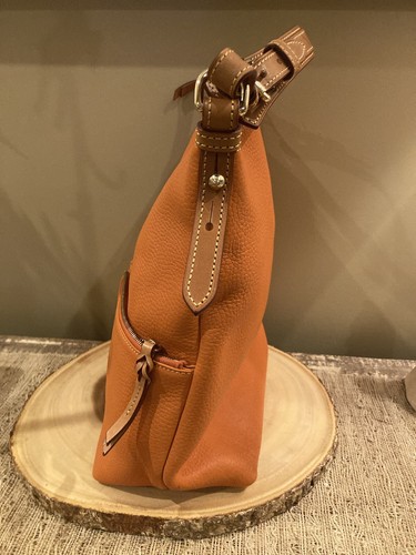 Dooney & Bourke Dillen Lg Pebble Zipper Pocket Shoulder Bag & Wallet Set Orange - Picture 7 of 20