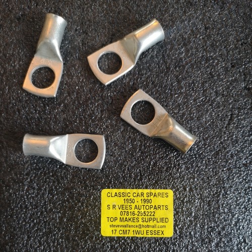 4 X LARGE EYELET TERMINALS  (8MM CABLE)  - Picture 1 of 2