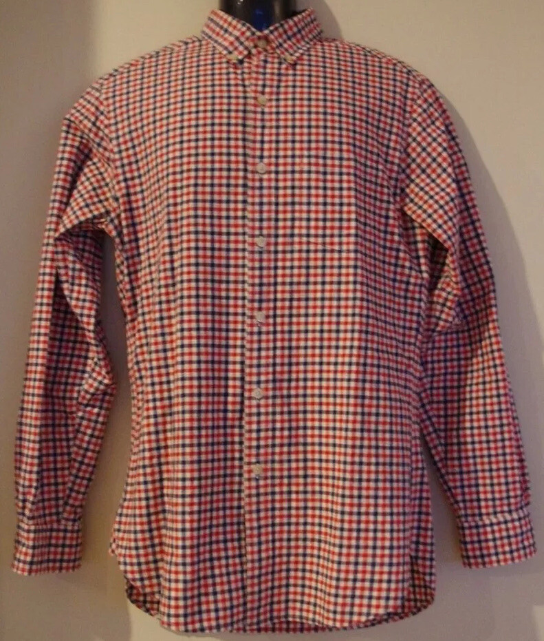トップス Brooks Brothers gingham check shirt Stretch Supima® Cotton Non-Iron Twill Polo Button Down