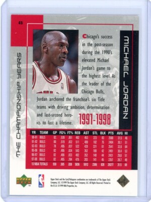 その他 UPPER DECK  CAREER SET MICHAEL JORDAN Amazon.com : 1999 Upper Deck Michael Jordan Career Set