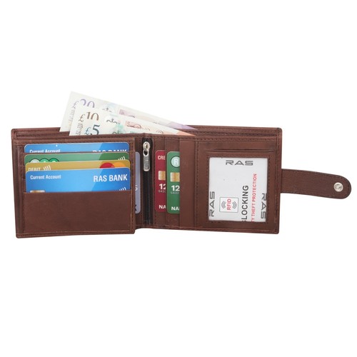 Personalisierte Geldbörse Herren, RFID Schutz Leder individuelle Gravur Kartenbörse Portemonnaie - Bild 11 von 17