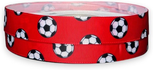 Football Ribbon 2m x 22mm Wide for Personalised Birthday Cake Decoration - Picture 13 of 26