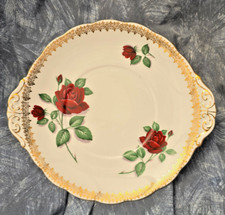 ROYAL STANDARD — RED VELVET — LUGGED — CAKE PLATE — SANDWICH PLATE — SERVING