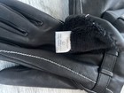 Filene's Vintage  Winter Time Ladies Sheep Leather gloves, Black. Buckle. — photo 6
