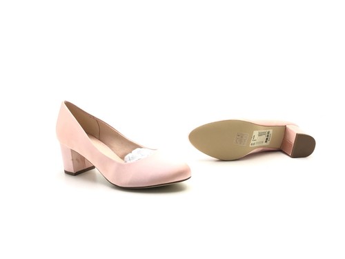 Bianco Damen Pumps Absatzschuh Stöckelschuhe Heels Rosa Gr. 39 (UK 6) - Picture 7 of 8