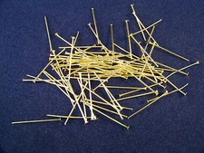 1000 - 1-1/2 " BRASS  PINS CHANDELIER  BEAD PRISM CRYSTAL CONNECTOR