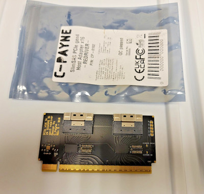C-Payne PCIe 4.0 Gen4 x16 SlimSAS 2*8i redriver card signal booster 100 in stock
