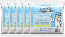 Foam Powder Pack of 5, Makes up to 600 Gallons of Bubble Party Fun for Backyard