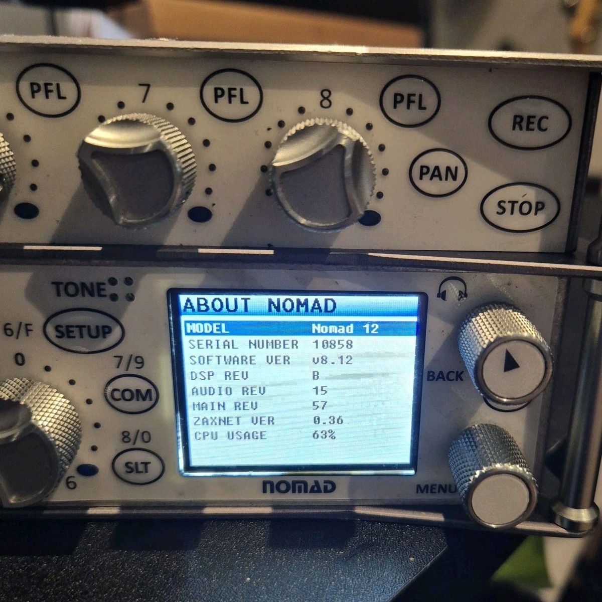 Zaxcom Nomad + FP8 Fader Panel - 12 Track Audio Recorder with