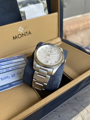 Monta Noble Opaline Silver Dial Watch - Picture 2 of 10